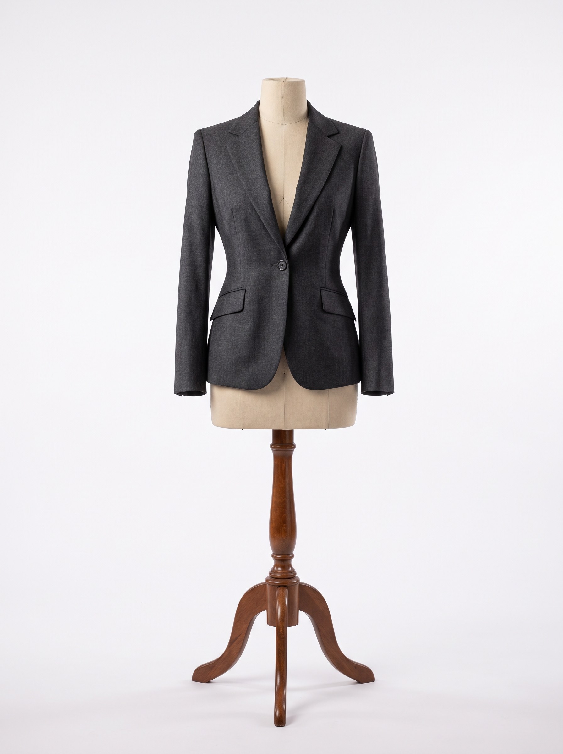 Women's tailored suit on a dress form
