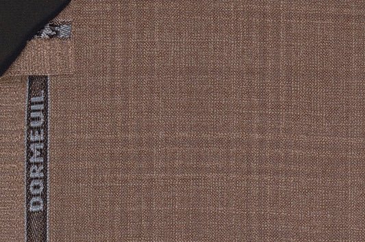 Tan tropical-weight high-twist suiting cloth